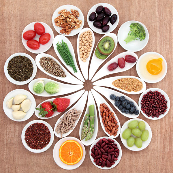 Healthy food platter