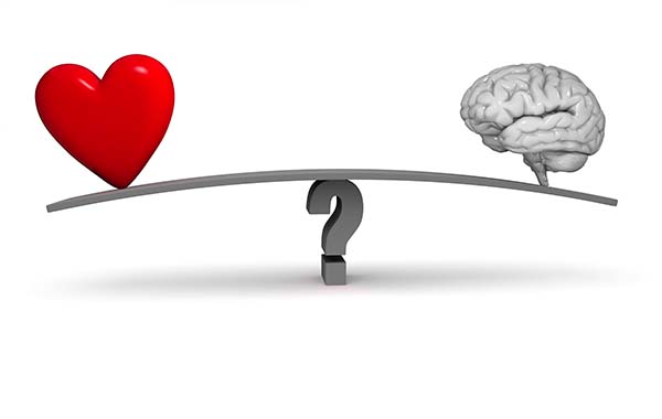 Heart vs mind - desire vs need