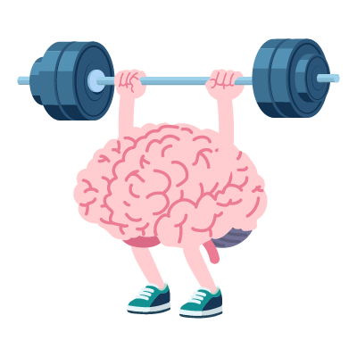 Brain health - brain lifting weights